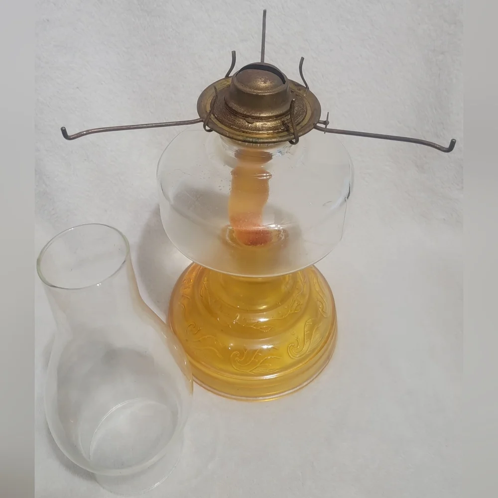 Large Vintage Oil Lamp